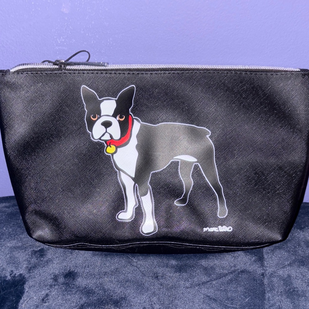 Marc Tetro Black Dog Print Pouch